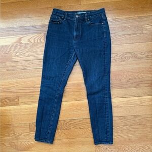 Loft dark denim skinny jeans